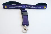 Haters Gonna Hate - Scooters Gonna Scoot purple lanyard